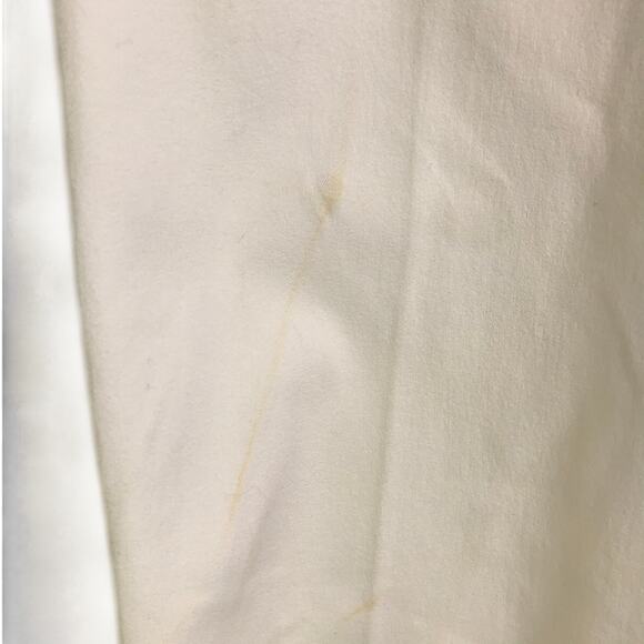 Peace Of Cloth Pants Womens Size 8 White Stretch Straight Cut Flat Front - Picture 5 of 7